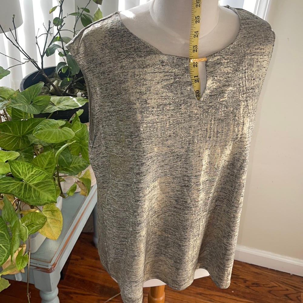 Calvin Klein Woman gold tank top blouse